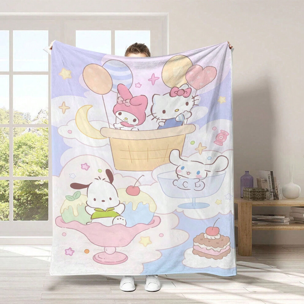 (67, 100cm*150cm) Cartoon children's Sanrio flannel blanket for lunch break-image-OPC-PJ6MW6Y-NEW