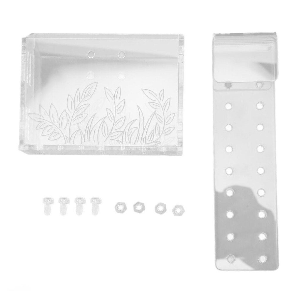 Aquarium Aquatic Planter Transparent Acrylic Fish Tank Hanging Water Plants Planter With Hook And