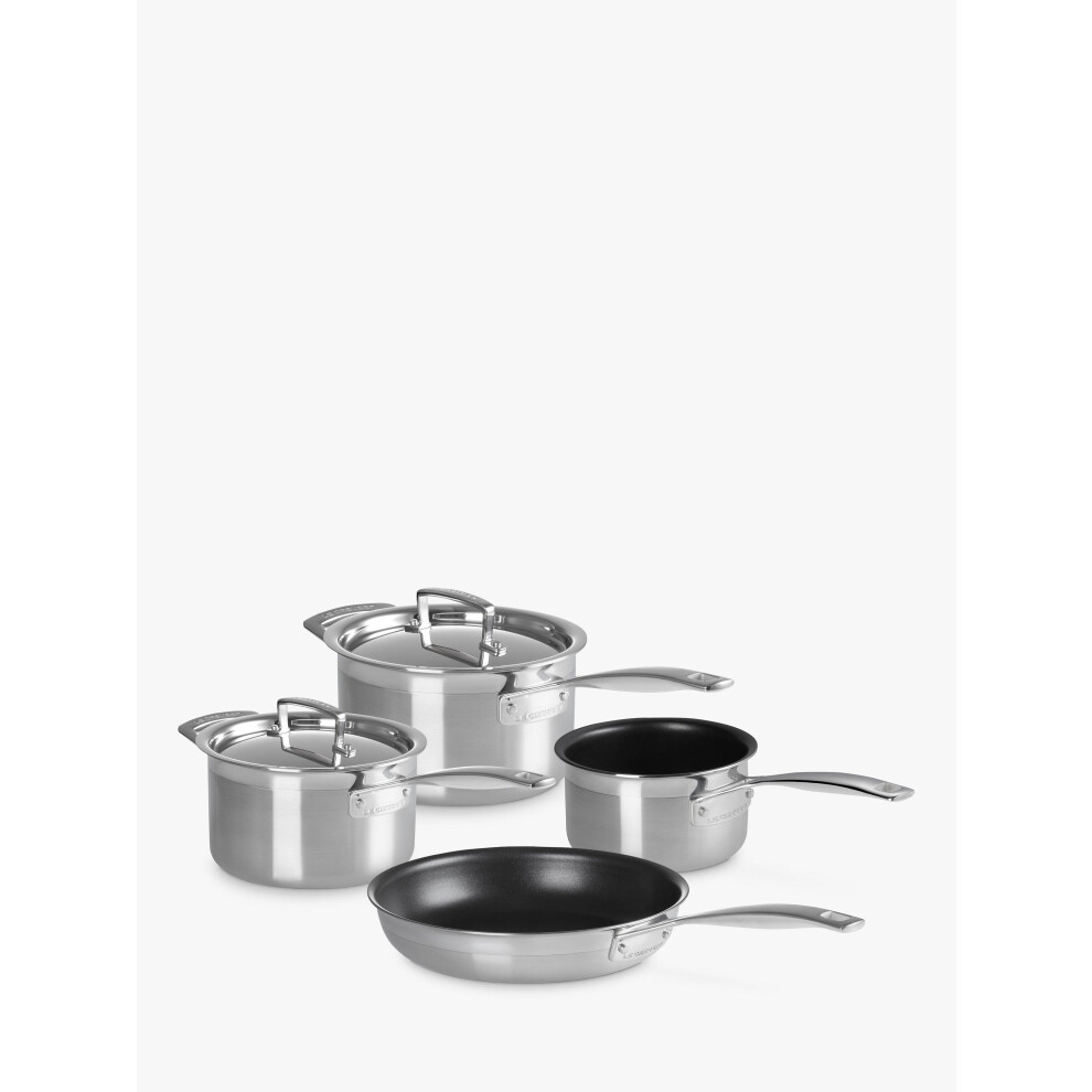Le Creuset 3 Ply Stainless Steel 4 - Piece Cookware Set