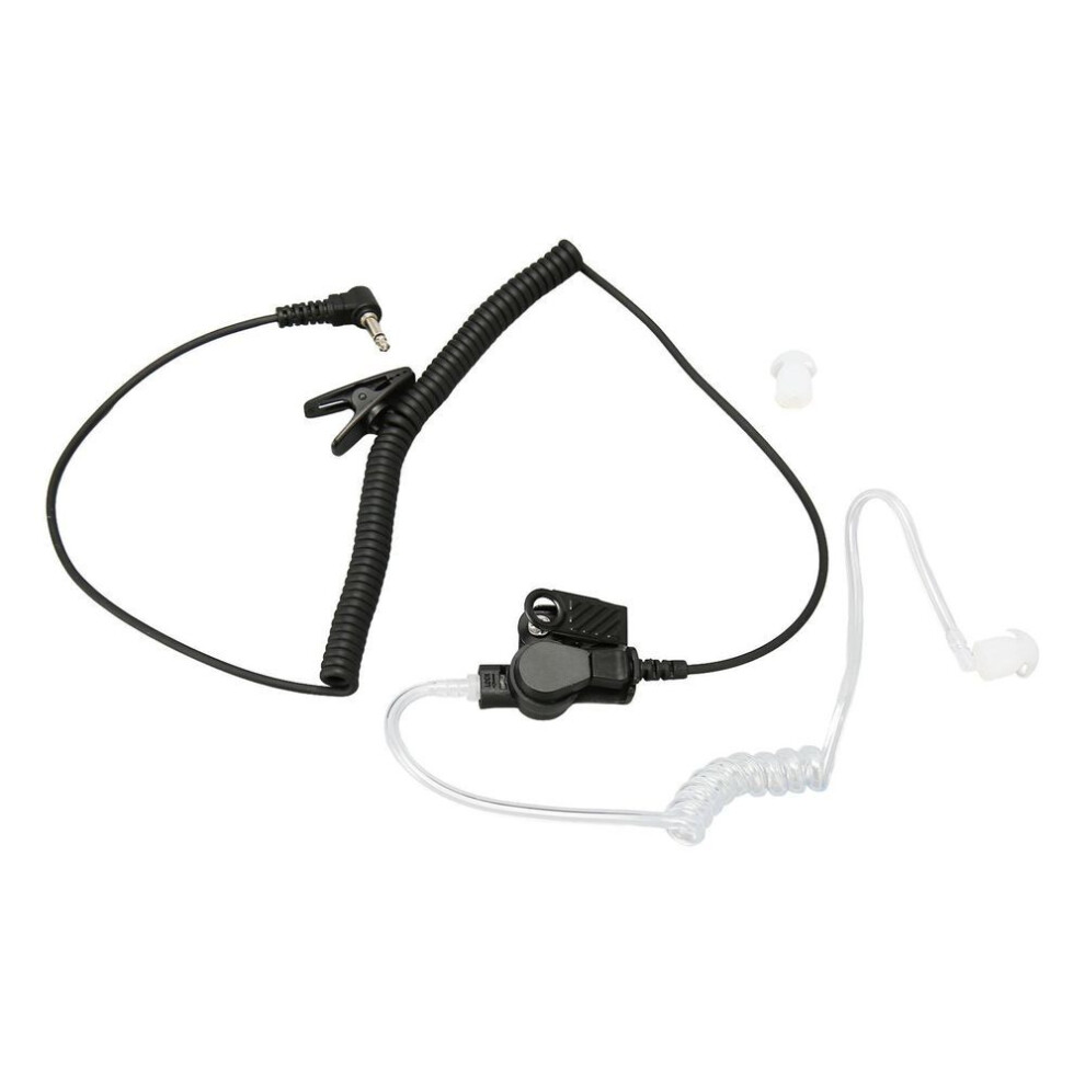 Acoustic Tube Earpiece 3.5mm Plug Clear Acoustic Coil Tube Earbud For 2 Way Radio Transceiver Phone