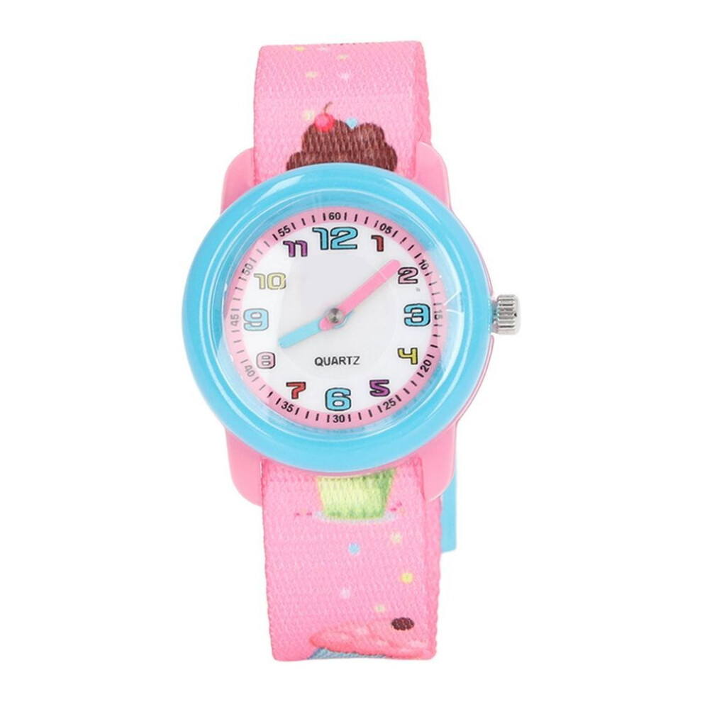 Cartoon Toddler Wrist Watch Waterproof Clear Numbers Scales Cute Kids Watch For 3 To 8 Years Old