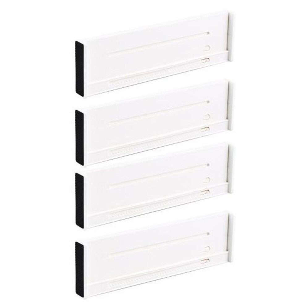 (Short 4pcs) 2/4pcs Drawer Storage Divider Organizers Simple Installation Reusable Adjustable Drawer Organizer