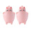 (pink) 2pcs Garbage Cans Pen Holders Large Capacity Smooth Edge Burr Free 1