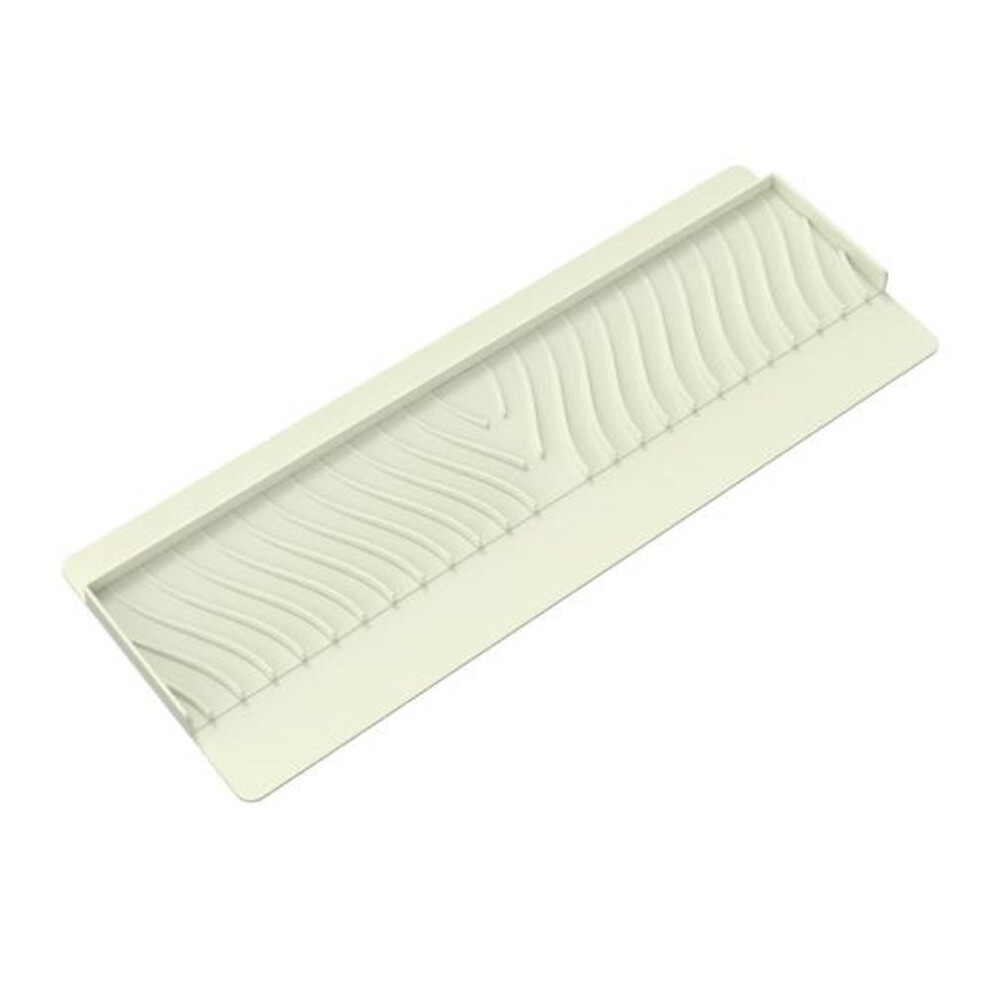 (beige) Silicone Sink Edge Protector Splash Guard With Suction Cup Anti-slip Multifunction