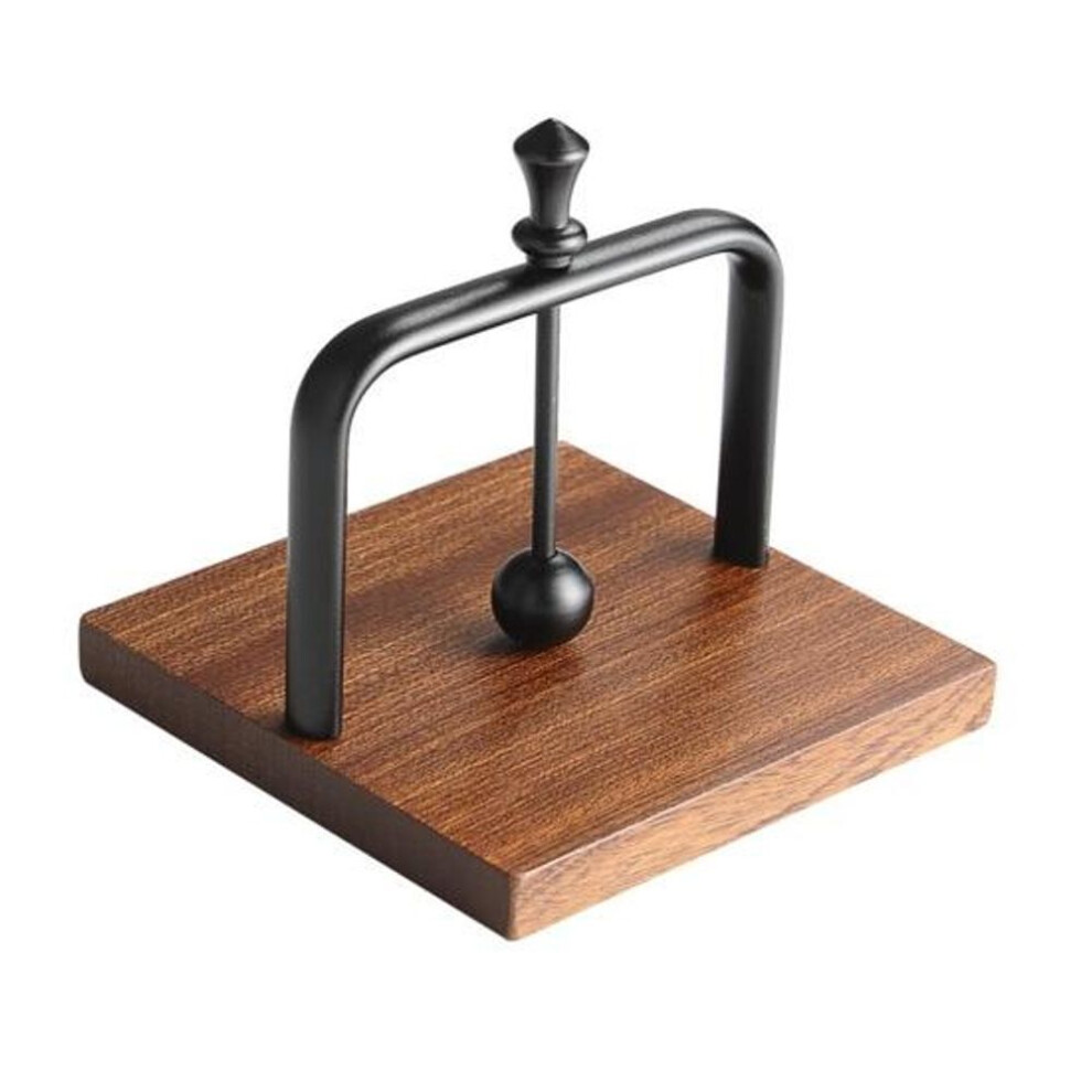 (black) Wooden Napkin Holder Square Tabletop Napkin Dispenser Smooth Edge Burr Free