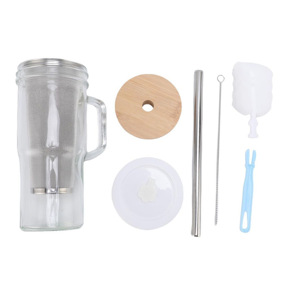 Cold Brew Coffee Maker 24oz Wide Mouth Leak Proof Cold Brew Coffee Pitcher With Stainless Steel