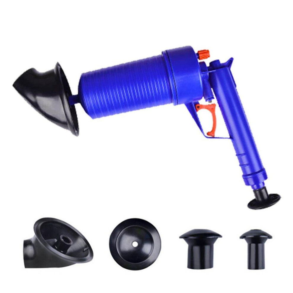 Drain Blaster Pipe Toilet Plunger Drain Clog Remover Tool For Sink Bathtub Kitchen Dark Blue