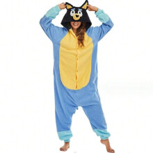 (Bluey Blue Dog, S size recommended height 145-158cm) Pokemon Gengar children's three-eyed monster cartoon one-piece pajamas Gengar Squirtle performance Pokemon