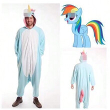 (Blue Sky Horse, Size L is recommended for heights between 168-178cm) Pokemon Gengar children's three-eyed monster cartoon one-piece pajamas Gengar Squirtle performance Pokemon