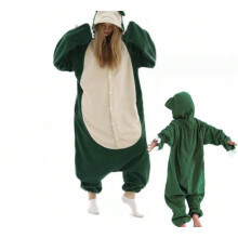 (Dark Green Snorlax, XL size recommended height 179-188cm) Pokemon Gengar children's three-eyed monster cartoon one-piece pajamas Gengar Squirtle performance Pokemon