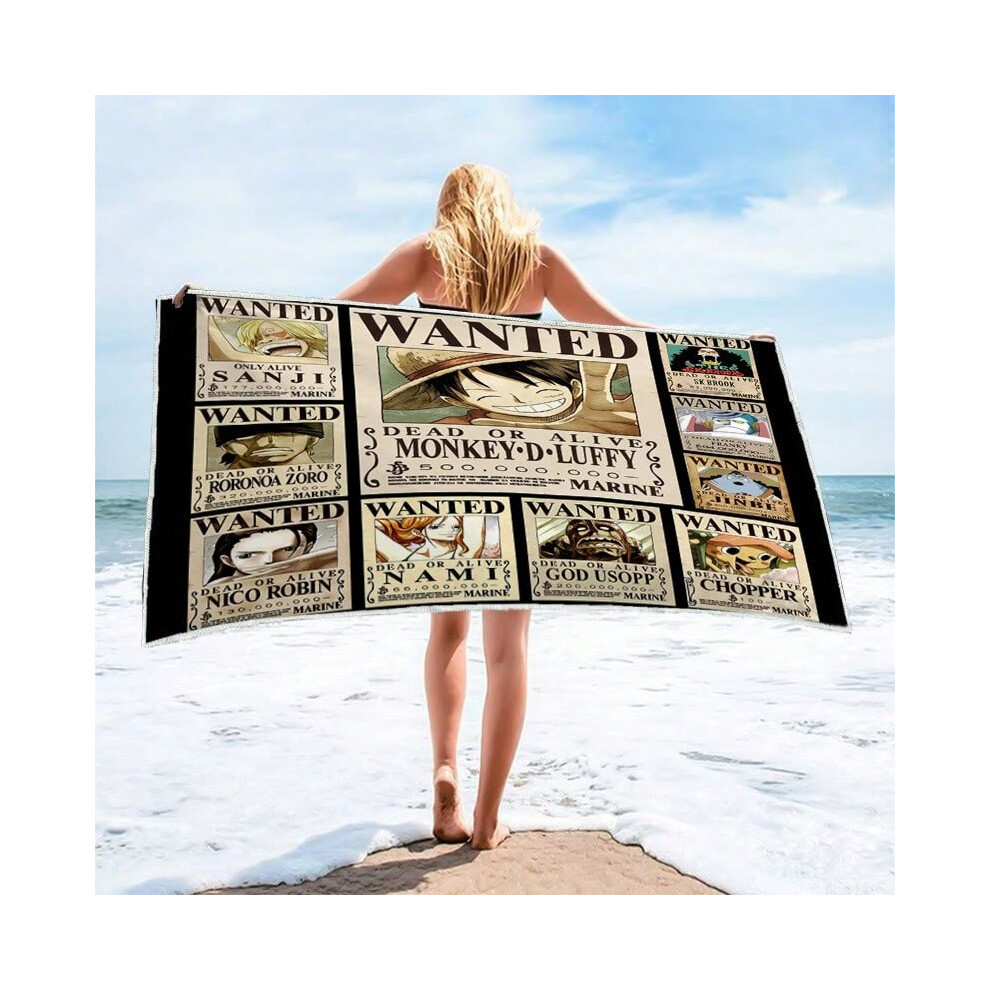 (AL210112016, 80*160CM) One Piece series towel, bath towel, cartoon bath towel, square beach towel-image-OPC-PJ6NXSD-NEW