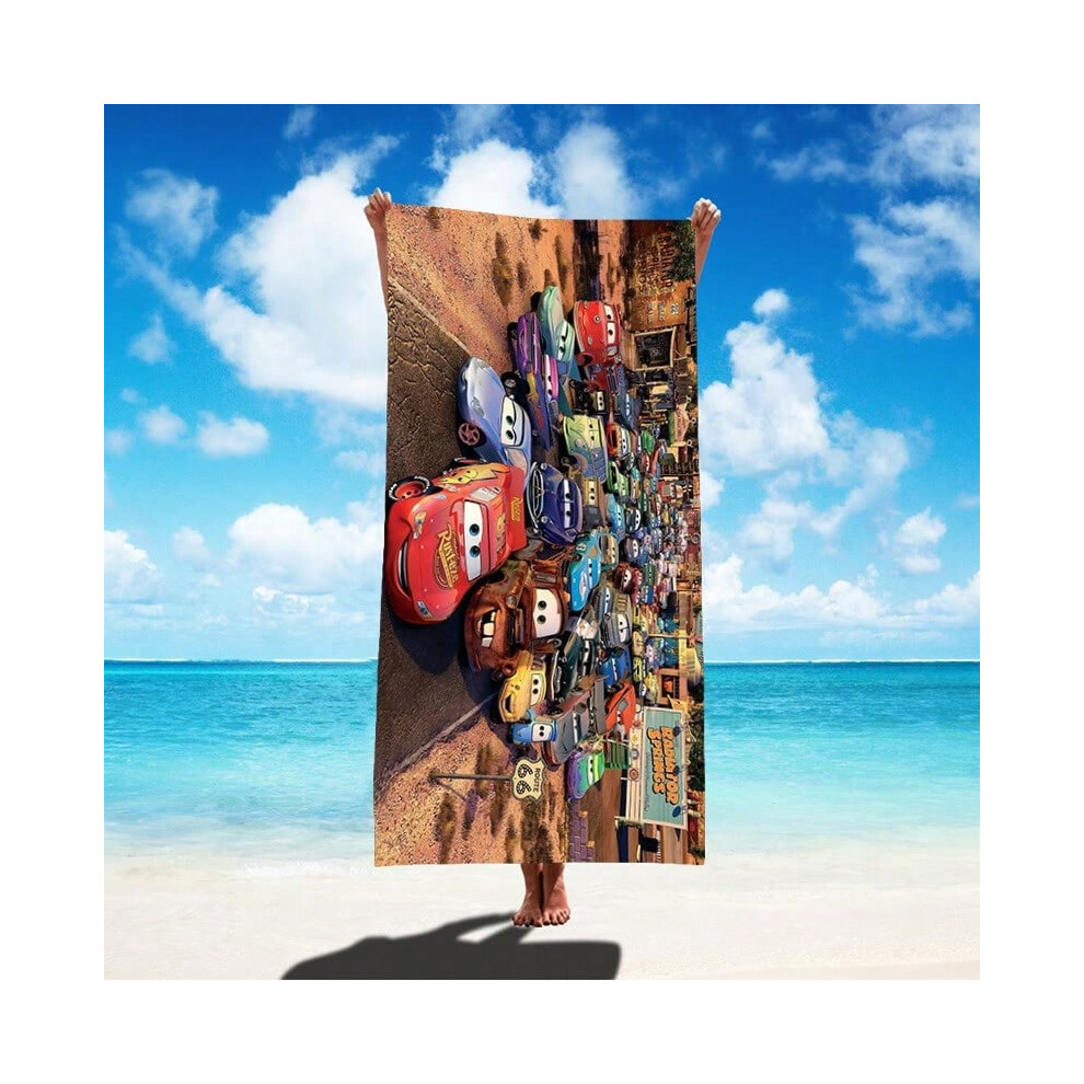 (AL220323010, Microfiber 90*180CM) Cars cartoon beach towel bath towel-image-OPC-PJ6P5KW-NEW