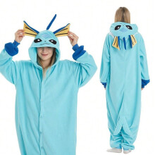 (Vaporeon, S size recommended height 145-158cm) Pokémon Greninja Meowth New Leaf Cartoon Anime One-Piece Pajamas Gengar KITTLY Cat KT
