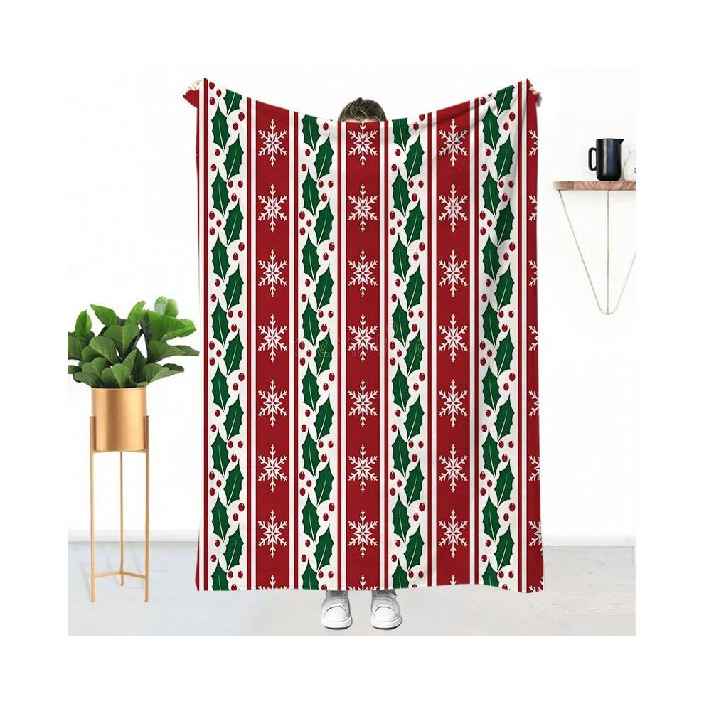 (SDJ278 fleece blanket, 70*100cm) Christmas flannel blanket office nap blanket-image-OPC-PJ6PN6Q-NEW