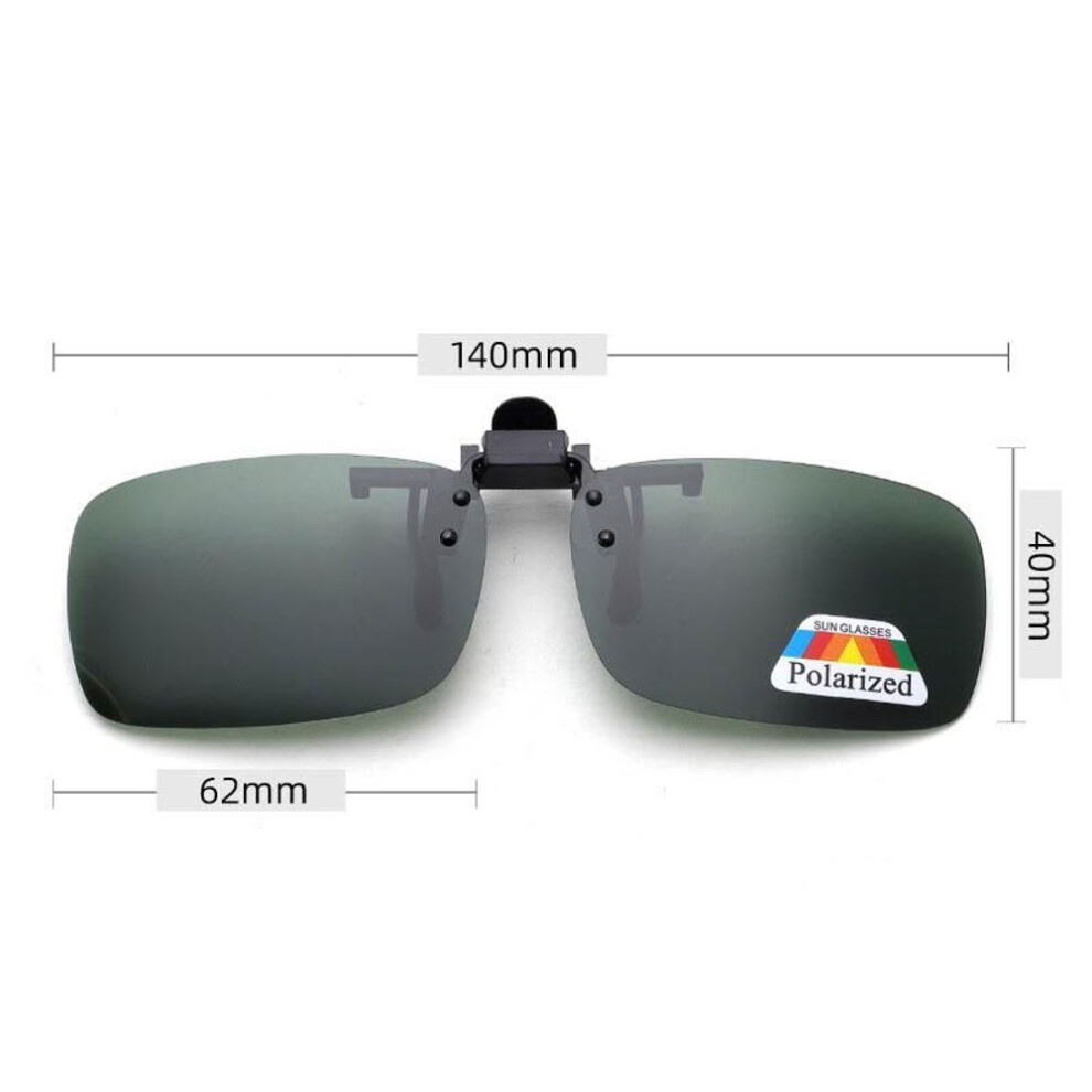 (green, L) Clip-on Polarized Sunglasses Fashion Day Night Vision Flip-up Lens Sun Glasses Eyewear Driving Glasses Uv400 Unisex Riding Sunglasses  Unique