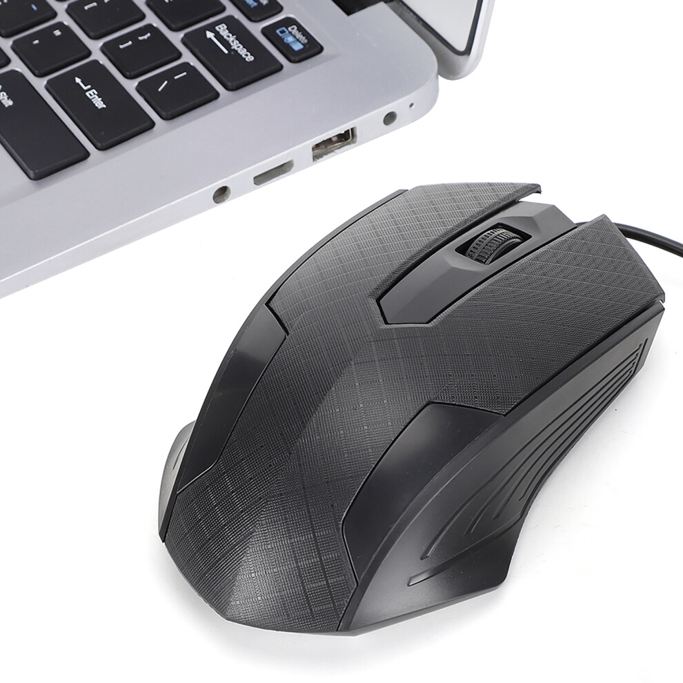 Quiet Q57 Wired Mouse 2400Dpi Ergonomic Design For Office & Home Black 5041329851763