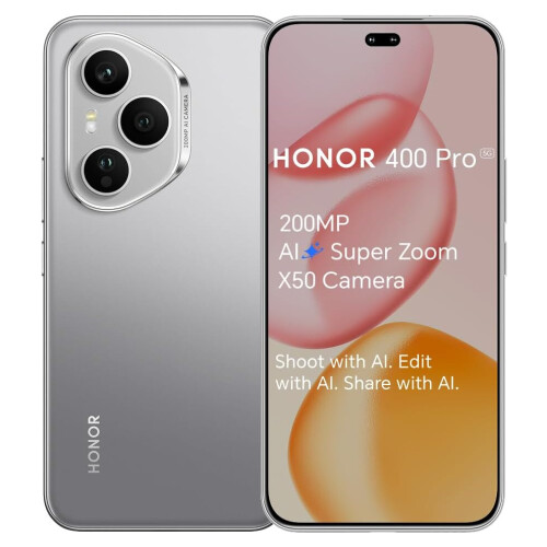 Honor 400 Pro 5G Dual SIM + eSIM 512 GB (12 GB RAM) Negru Nocturn Global