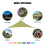 10ft UV Waterproof Triangle Sun Shade Sail Canopy - Heavy Duty Polyester 2
