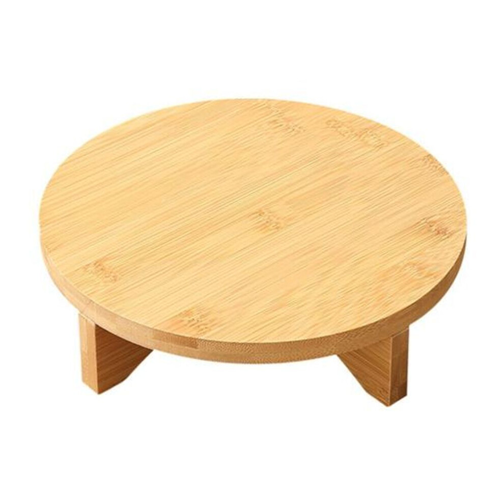 (M) Bamboo Plant Stand Flower Pot Holder Indoor Tabletop Round Stool