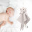 Gray Elephant Newborn Plush Comforter 27cm Soft Baby Towel 10