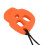 Infant Silicone Teething Necklace - Orange Safe Chewing Toy 7