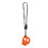 Infant Silicone Teething Necklace - Orange Safe Chewing Toy 2