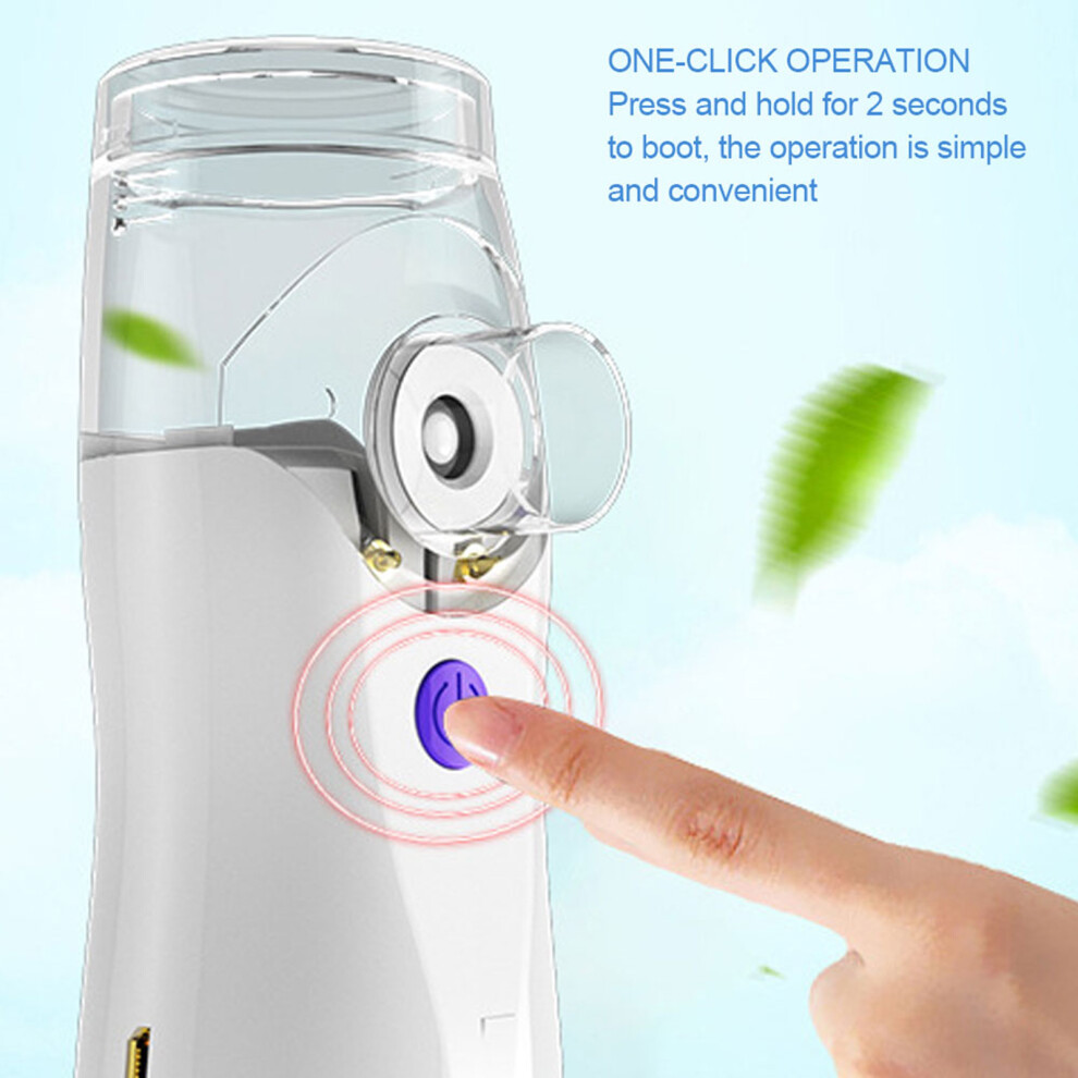 Ultrasonic Nebulizer for Kids & Adults, 10ML Liquid Inhaler, Silent & Portable
