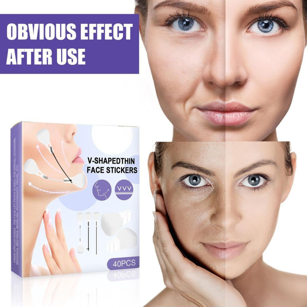 Face Lifter Tape Instant Face Lifting Sticker Lift Sticker Wrinkle Lifting Patches For V-line Face 40pcs