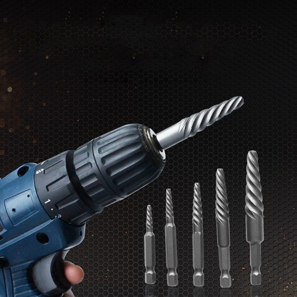 Compact 6Pcs Headless Screw Extractor For Easy Stripped Screw Removal 4381329866895