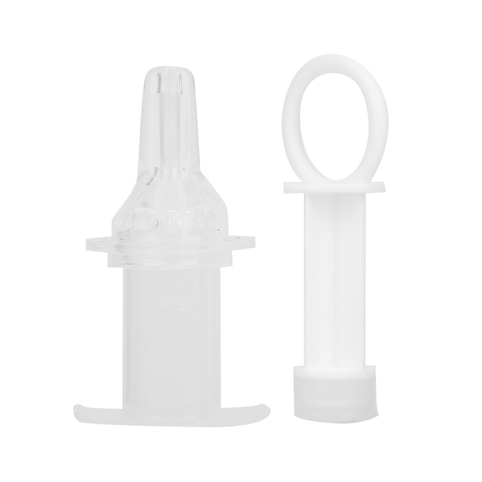 Baby Medicine Feeder 2pcs, PP/Silicone, 12.5cm Safe Infant Water Feeder