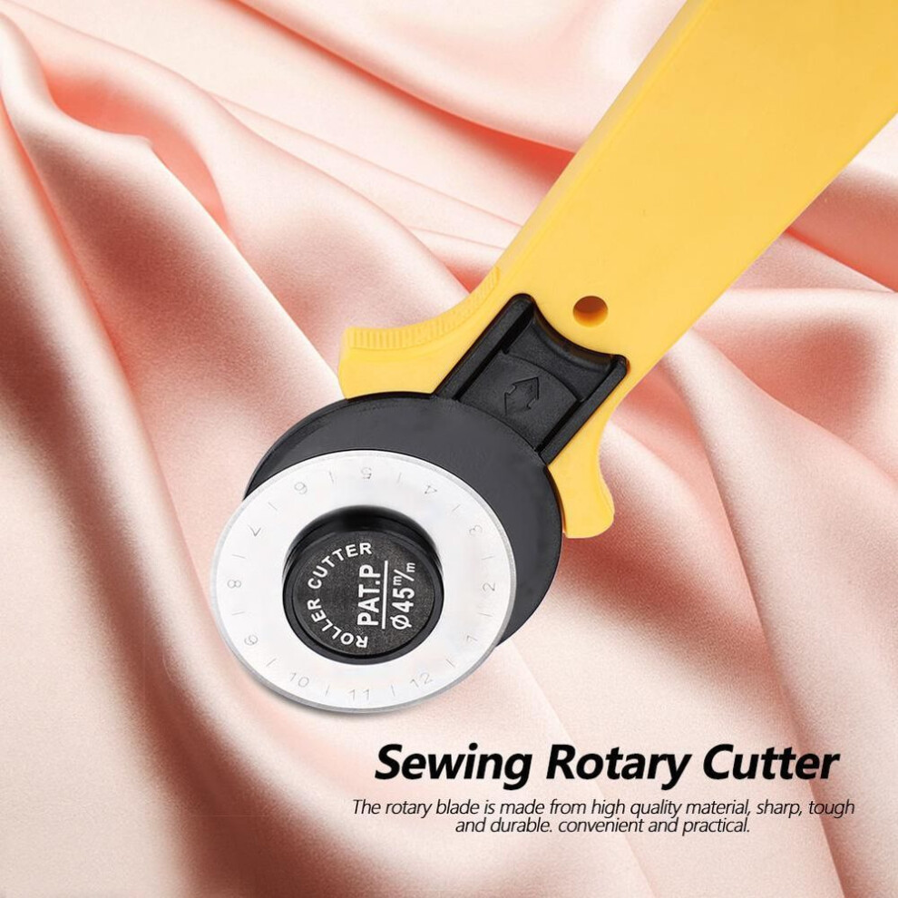 45mm Rotary Cutter Flexible Blade Fabric Leather Cutting Tool Homemade Craft Sewing Accessory