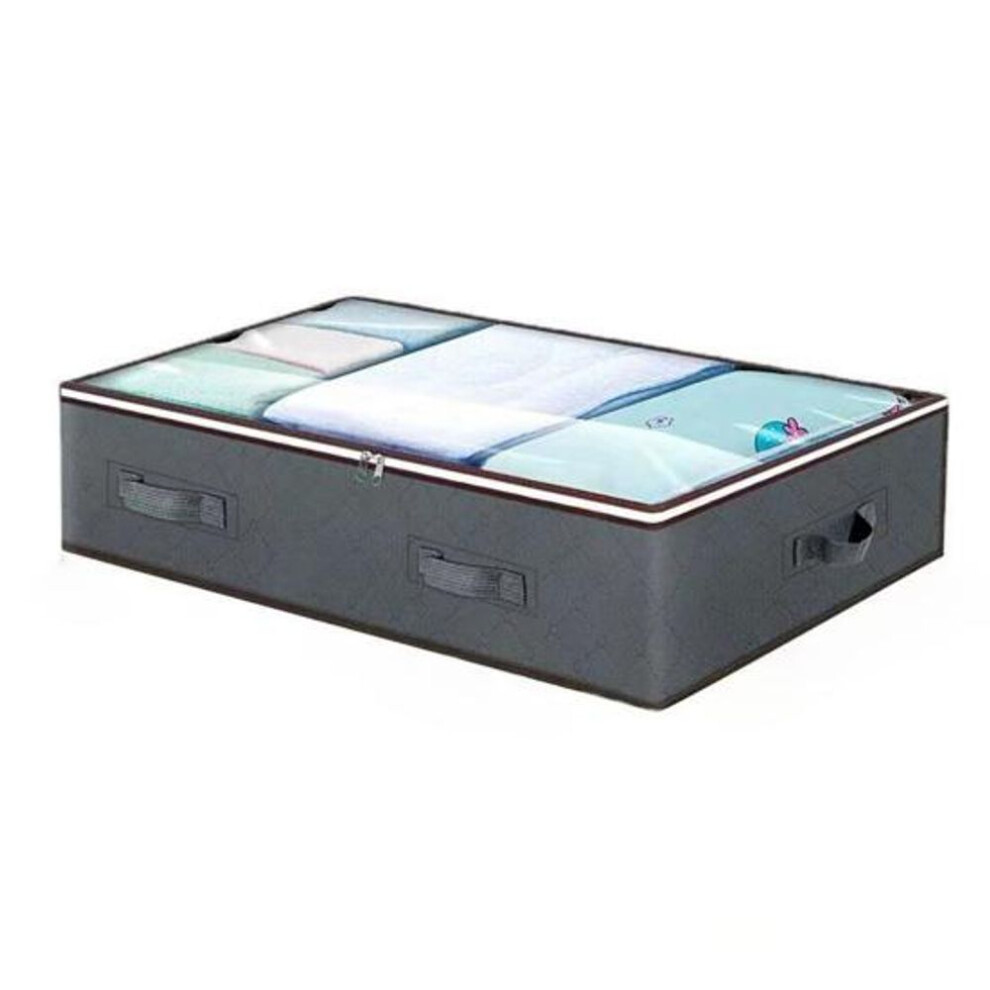 (1pc) 1/2pcs Waterproof Storage Containers With Reinforced Handles Zipper Closure Large Capacity