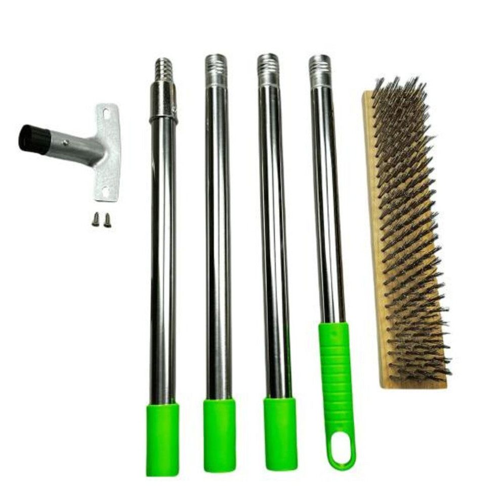 Scrub Brush With Metal Bristle Stainless Steel Wire Floor Brush