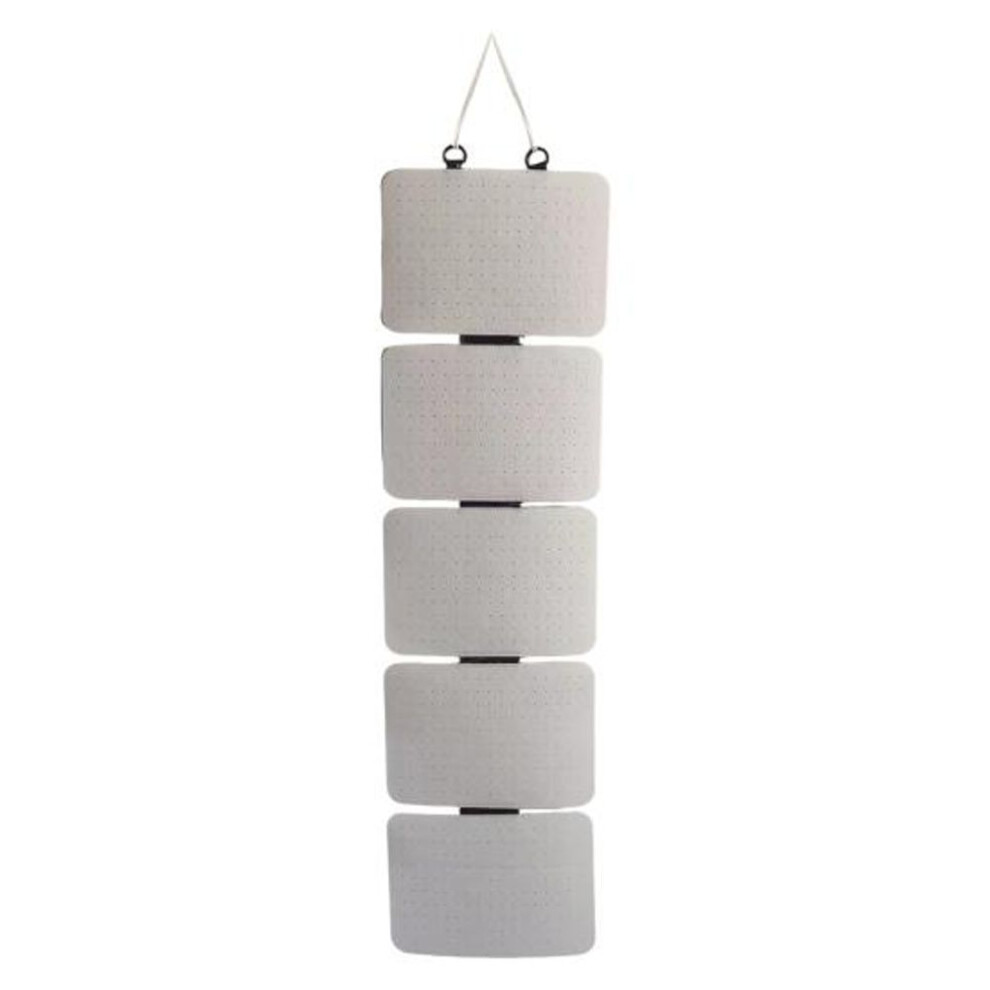 (white) Hanging Enamel Lapel Pin Display Panels Organizer With 5 Loose-leaf Board