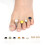 8pcs Silicone Toe Separators Washable Reusable Pedicure Tool #G 8