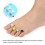8pcs Silicone Toe Separators Washable Reusable Pedicure Tool #G 12