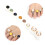 8pcs Silicone Toe Separators Washable Reusable Pedicure Tool #G 9