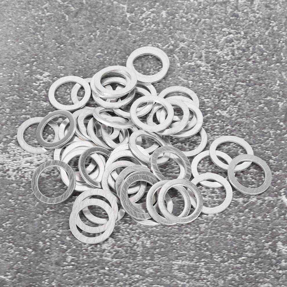 50Pcs Aluminum Oil Drain Plug Washers Fits Mazda 323 626 Mx-5 Rx-8 6941329883315