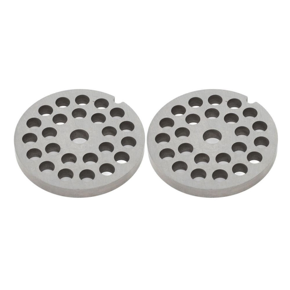 Meat Grinder Disc Stainless Steel Replacement Plate Disc Blade For Hand Meat Grinder 2pcs