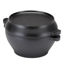 Dutch Oven Round Oven, Melting Pot Dutch Pot Robust Dutch Oven Dutch Oven with Double Handles for Baking Bread PE