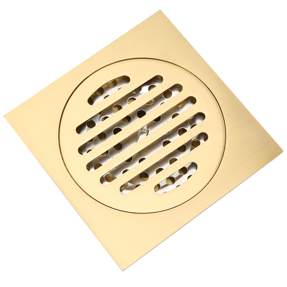 Corrosion-Resistant Brass Floor Drain For Bathroom & Toilet 10X10cm 4271329887955