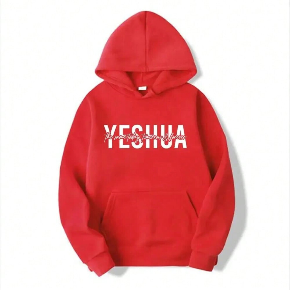 (Rojo7, XXL) Yeshua women's Christian hooded sweatshirt printed with biblical scripturesreligious hooded sweatshirt gift of faith, Jesus'-image-OPC-PJ6R7TH-NEW