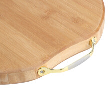 Premium 36x36x3cm Bamboo Cutting Board for Vegetables Fruits & More