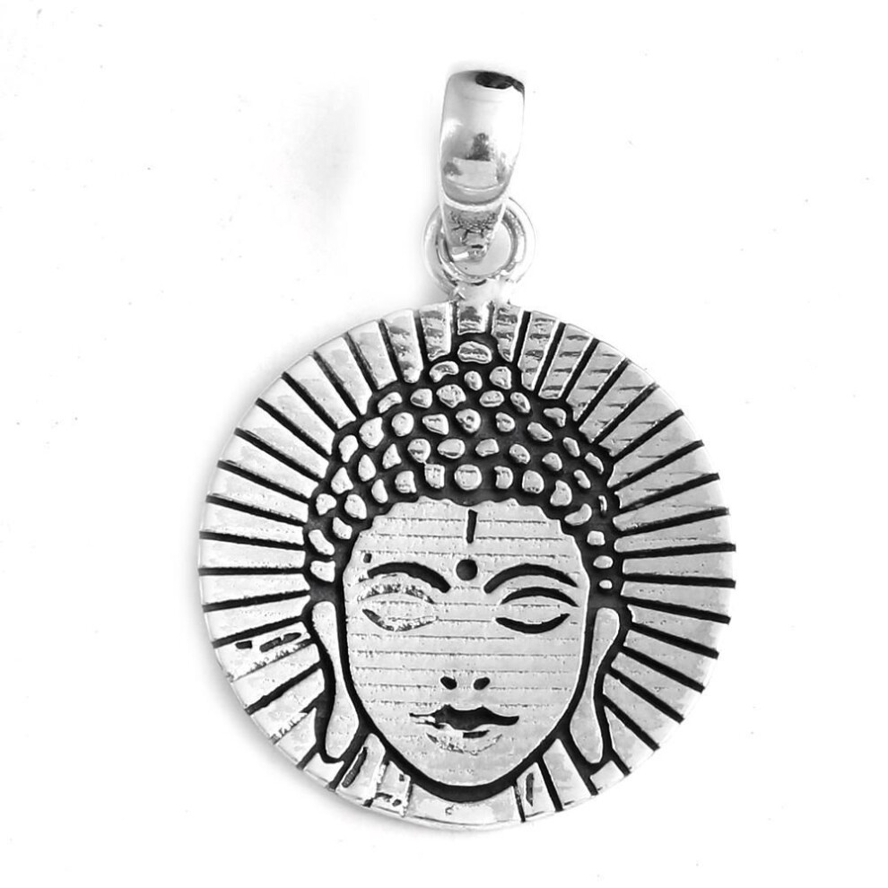 Silver Pendant, Handmade Jewelry, Buddha Pendant, Statement Jewelry, Gifts For Her