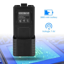 3800mAh ABS Li-Ion Battery for UV-5R Series Walkie Talkies, 7.4V