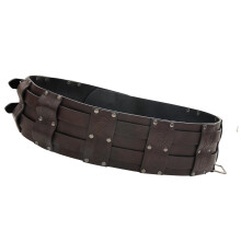 Medieval Waistband, Vintage Cosplay Belt with Embossing for Men, Cosplay Accessories, Waistband for Photoshoots and Stage Brown