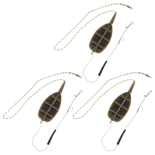 Efficient Fishing with 3Pcs European Inline Feeder Set: Portable & Durable 1