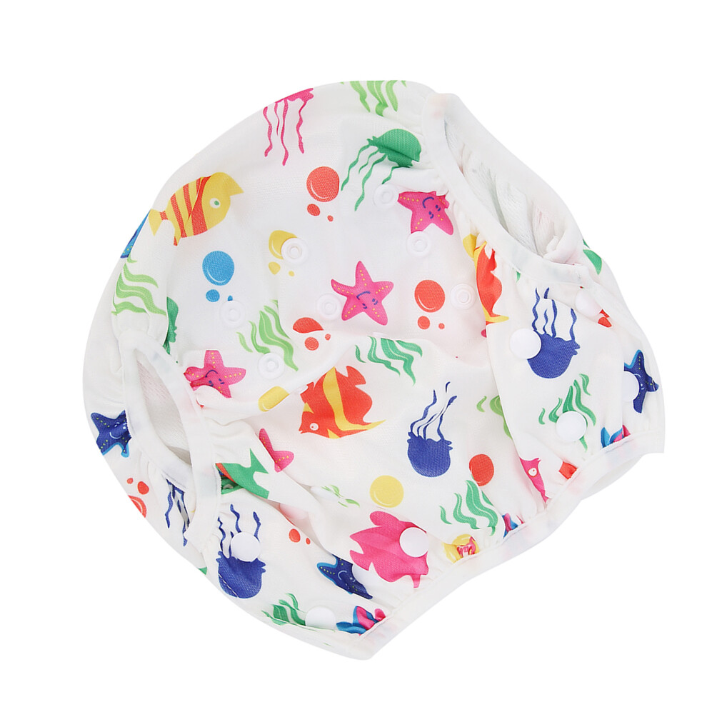 XLD27 Baby Swim Diaper with Adjustable Waist Cartoon Floral Design-image-OPC-PJ6RF8K-NEW