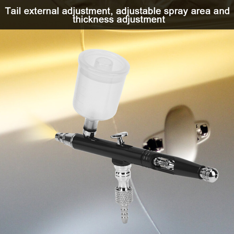 Black Ar131 Airbrush Tool: Precision Diy Spray Gun For Art & Crafts 8431329905950