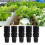 50Pcs Greenhouse PP Hydroponic Mesh Pots, Black, 4.9cm Top Diameter 8